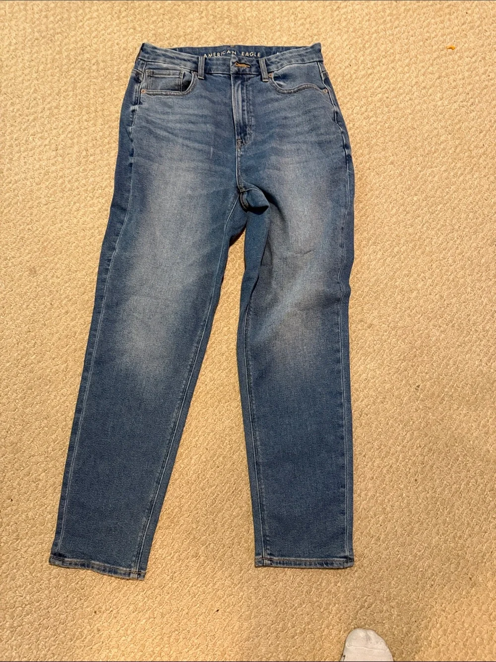 American Eagle Outfitters Men's Medium Blue Slim-Straight Jeans